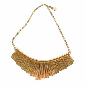 Valentina – The Golden Fire Fringe Statement Necklace